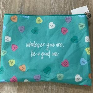 Thrive Causemetics Teal Heart Pouch